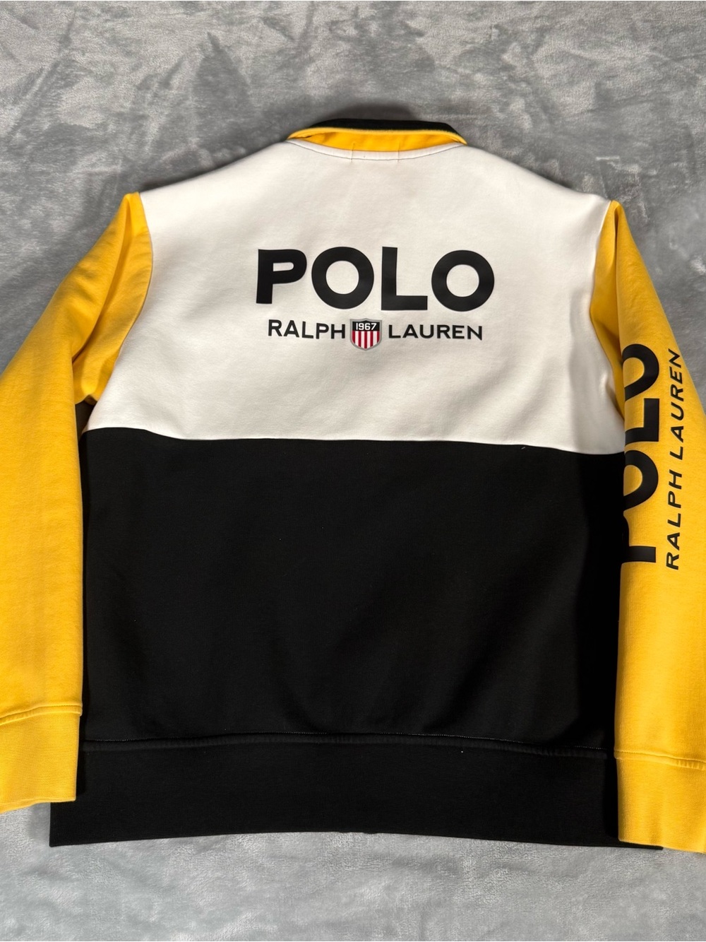 Polo Ralph Lauren Track Jacket Mens L Colorblock Stadium Shield Full Zip - Picture 7 of 11